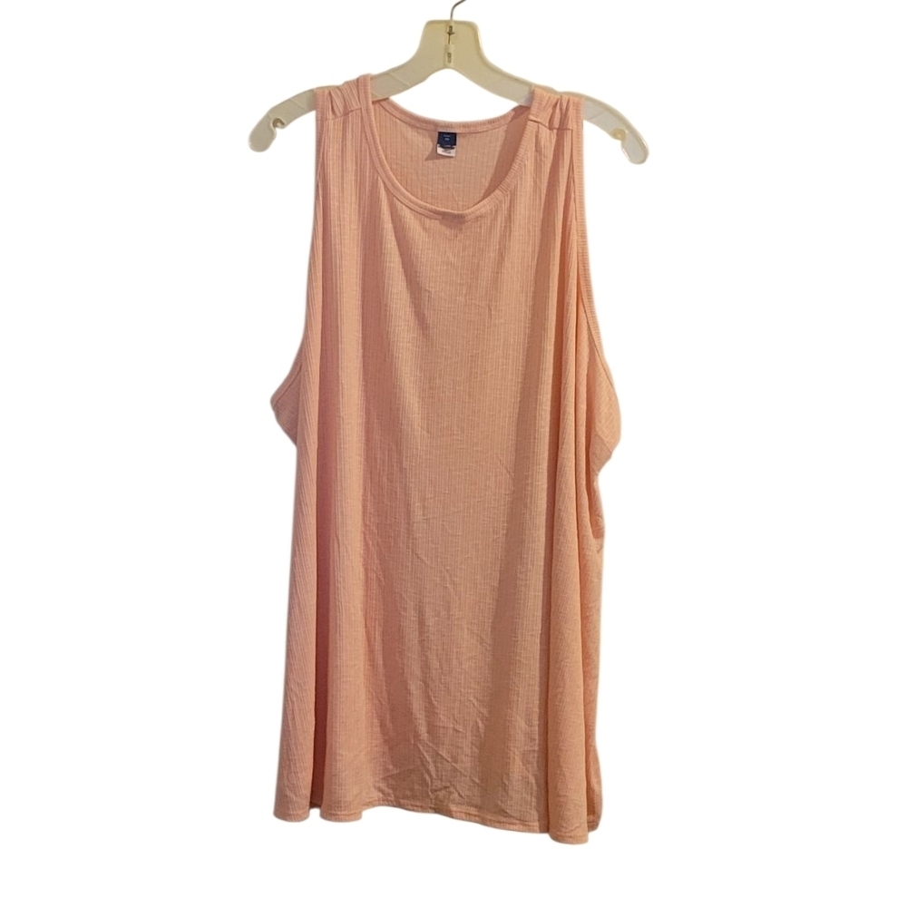 Old Navy Luxe Peach Ribbed Tank Top NWOT Size 4X